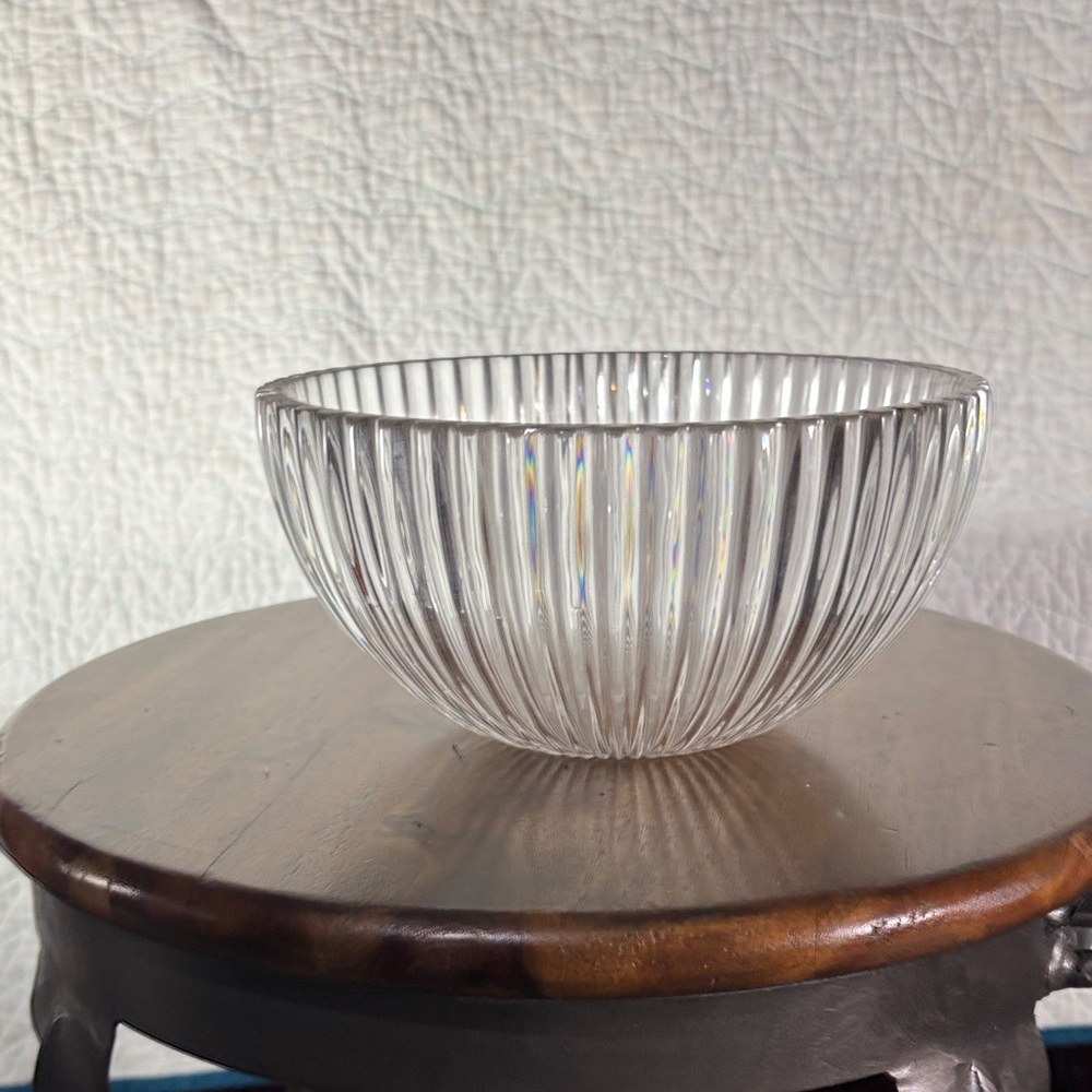 Elegant Clear Crystal Bowl